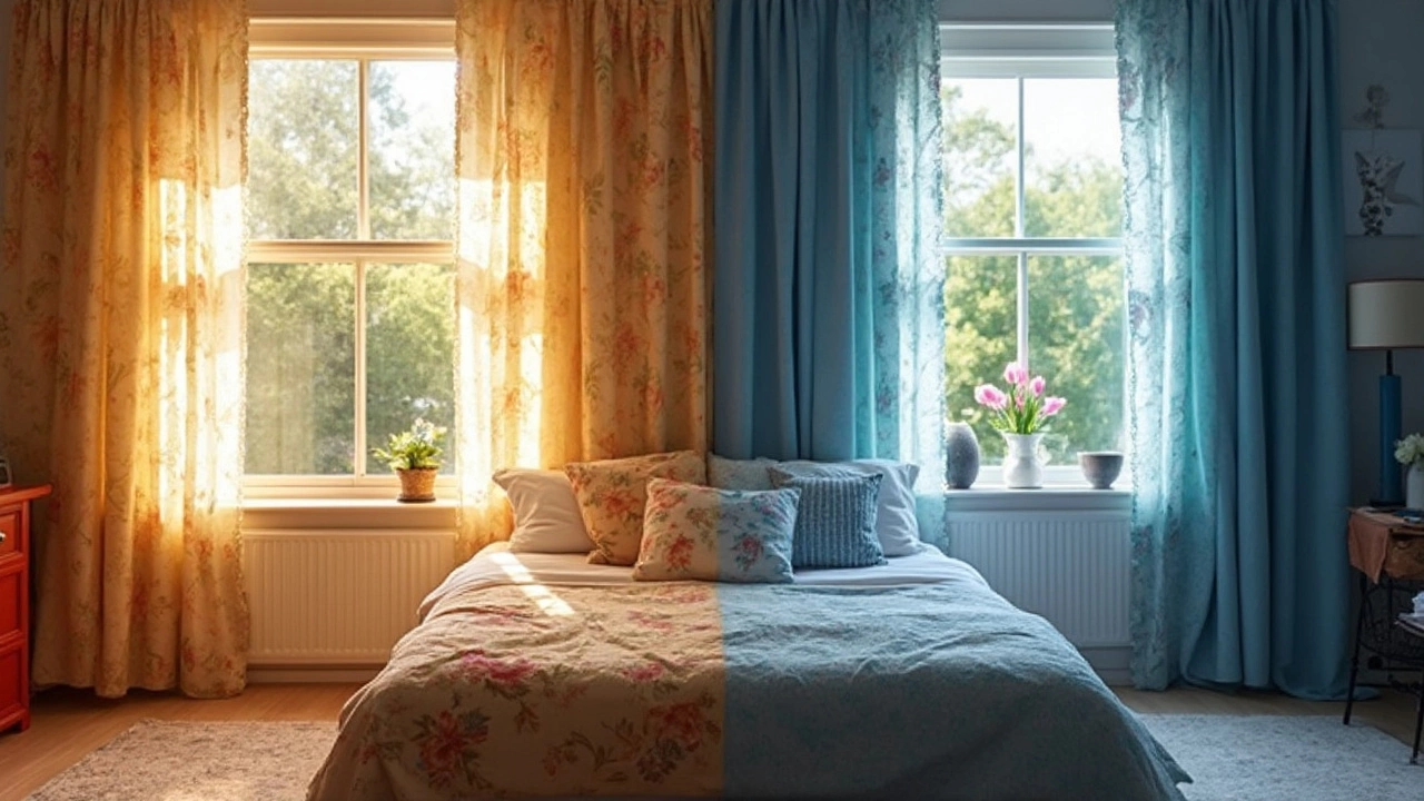 Comparing Curtain Fabrics and Colors